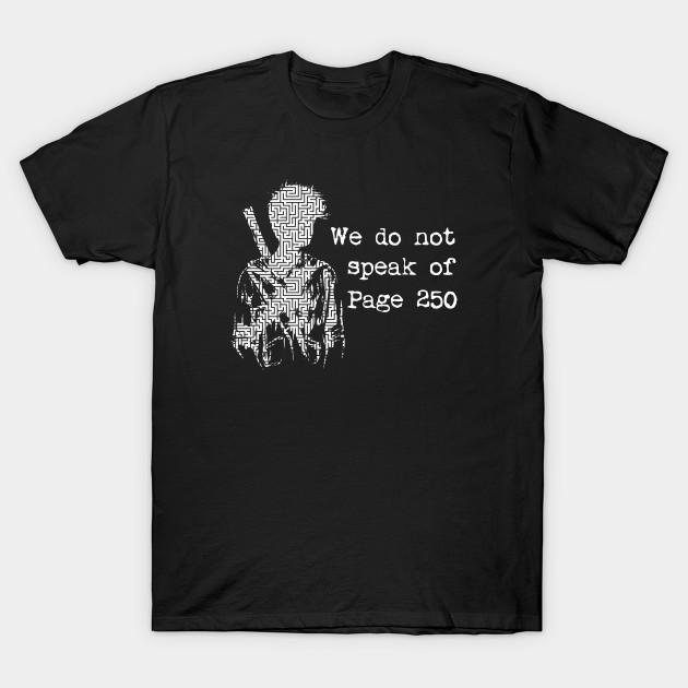 

Men Black Print T-shirt We Do Not Speak Of Page 250 No-Cut Transfer Paper Print Cotton Tshirt 3XL чёрный
