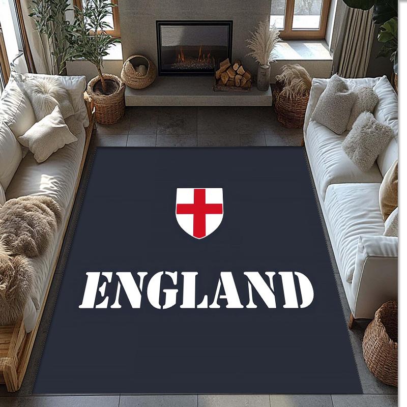 England national football team Printed Flannel Area Rug Non Slip Soft Polyester Floor Carpet Indoor Decor Mat for Bedroom Living Room Sofa
