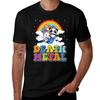 Funny Death Metal Animals Cute Unicorn Rainbow Tshirt Work Utility Short Sleeve Shirt