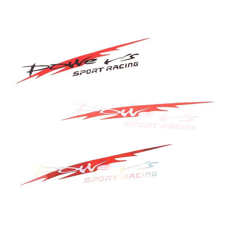 30X5.5Cm Yarış Geliştirme Araba Çıkartması Şık Power'S Yarış Geliştirme Spor Çıkartması Araba Yansıtıcı Su Geçirmez Çıkartma