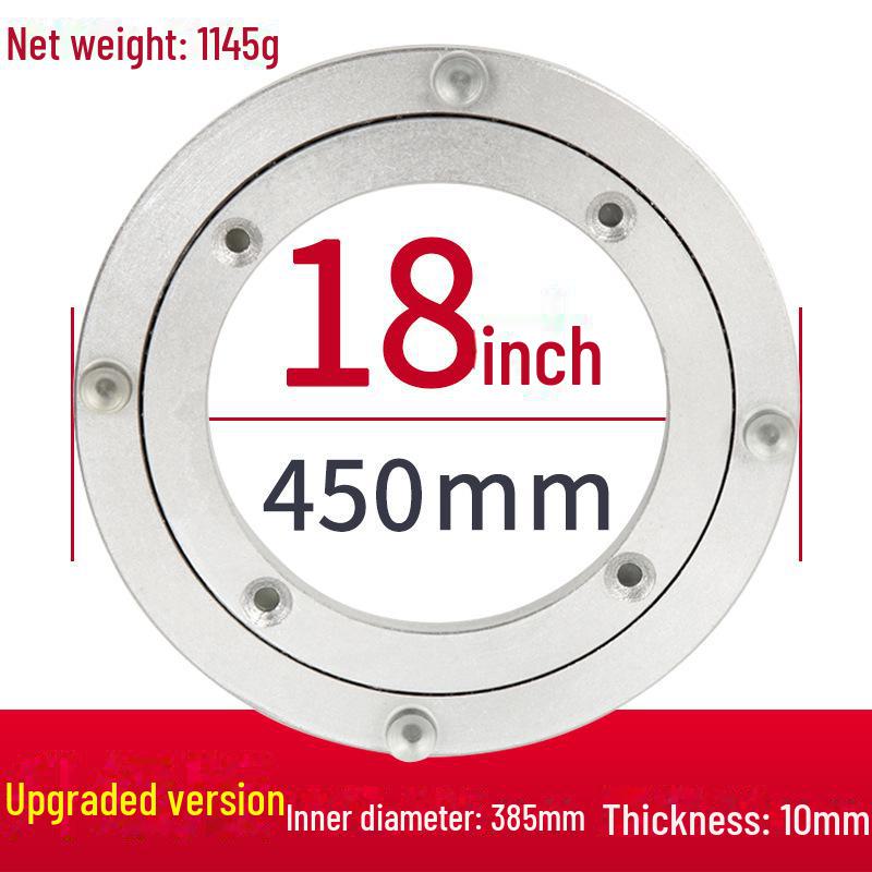 Aluminum Alloy Rotating Glass Turntable Dining Table Stand