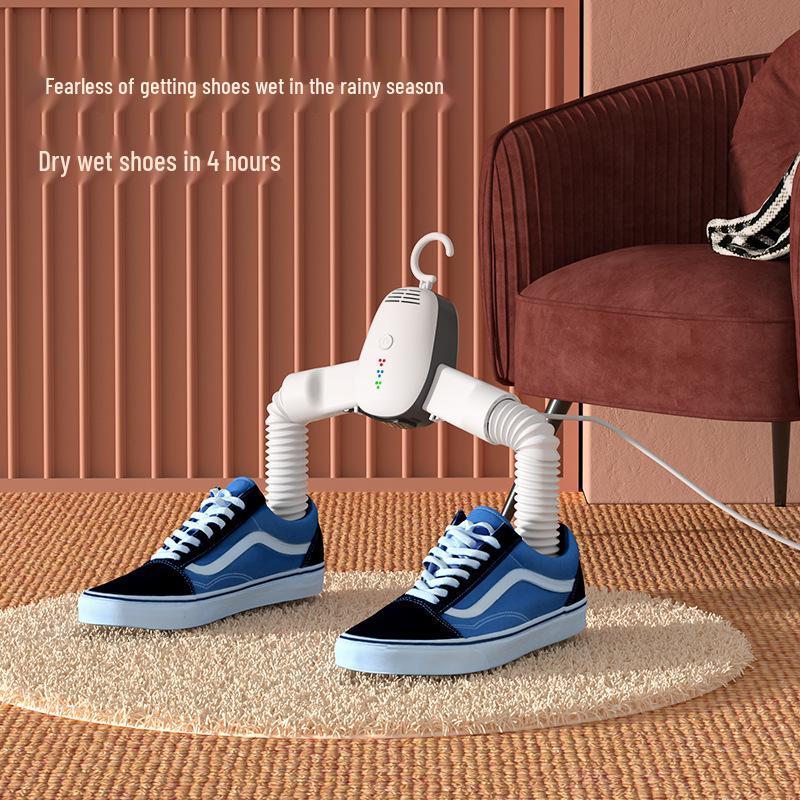 Electric Folding Portable Clothes and Shoe Drying Rack with Deodorizing Function