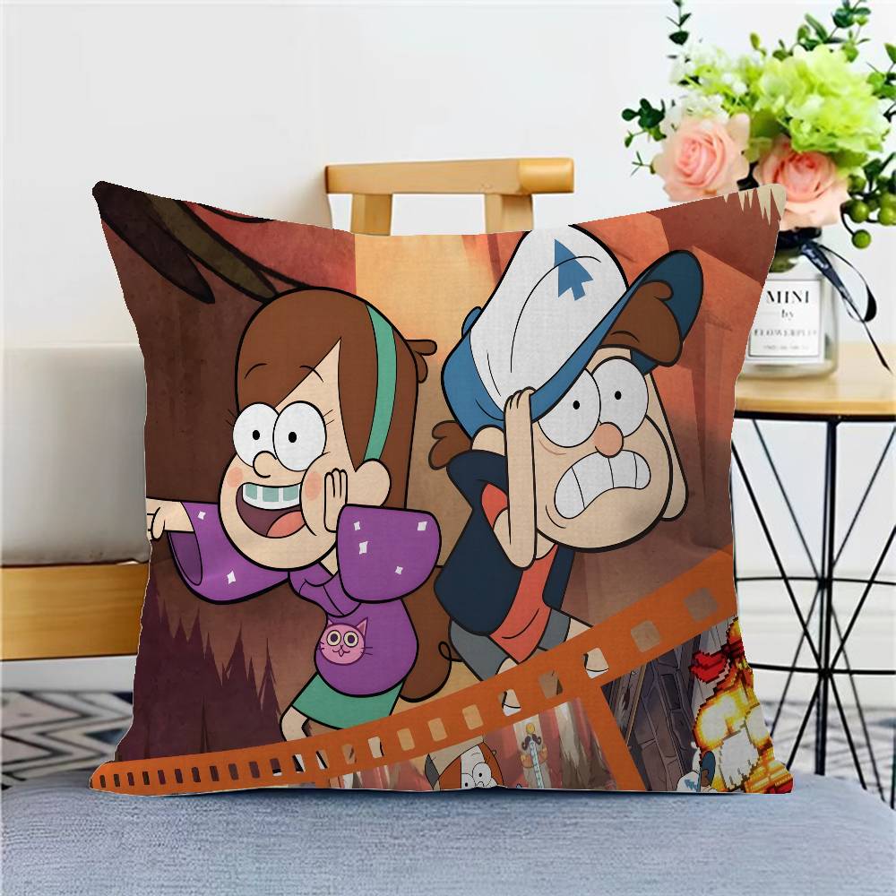Film Gravity Falls Pillow Gift Home Office Decoration Bedroom Sofa Car Cushion Cover Case 45x45