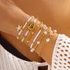 Set de 6 Pulseras de Concha y Estrella de Mar con Cuentas Estilo Bohemio para Mujer Moda Pulseras Multicapa Apilables Joyería de Fiesta de Verano Regalo