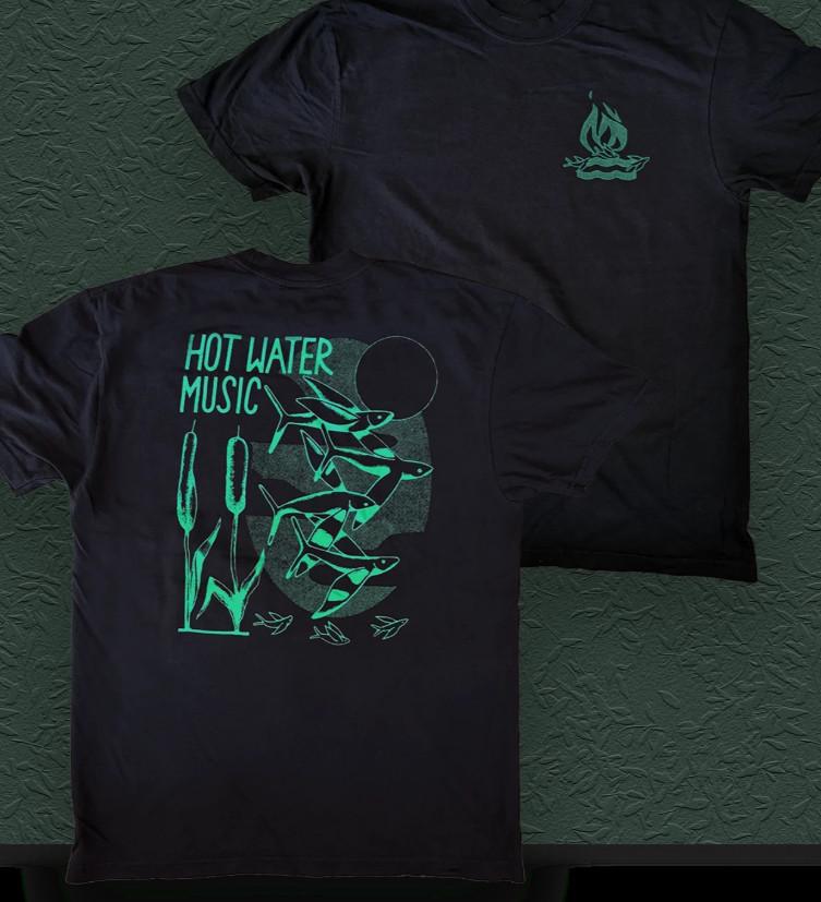 Hot Water Music Merch Flying Fish All Size Unisex T-Shirt XXXXL