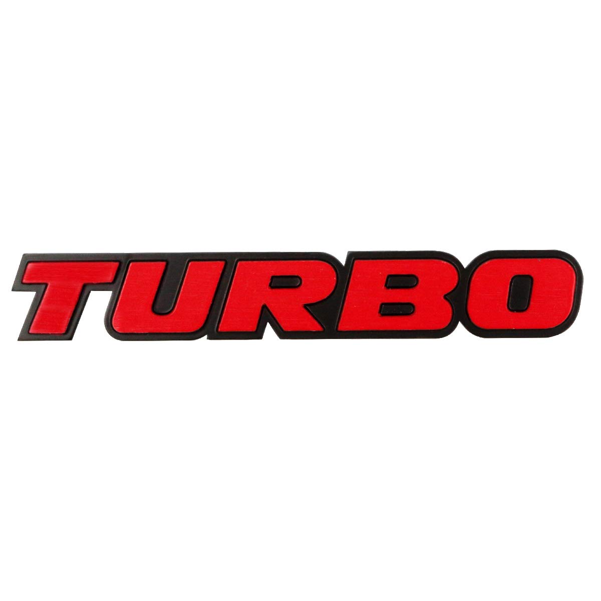

NEGUS Turbo Emblem, Turbo, Car Emblem Sticker, Car Sticker, 1.0 x 6.2 inches (25 x 157 mm), Red красный