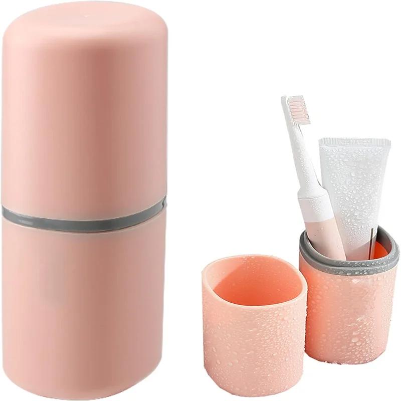 2PCS Toothbrush Travel CaseMulti-Function Portable Toothbrush CoverDustproof Toothbrush HolderSuitable for Business Camping T