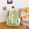 Schoolbag female college student niche design sense simple versatile letter trend backpack girl high school Internet celebrity backpack