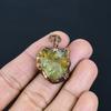 Citrine Pendant, Copper Electroformed Gemstone Jewelry, Handmade Pendant, For Thanksgiving