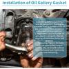 Oil Gallery Gasket Set Fit for Nissan 350Z 2007-2009 3.5L V6 Engine Oil Pan Gasket Seal Fit for for Infiniti G35 2007-2008 3.5L V6 Replace