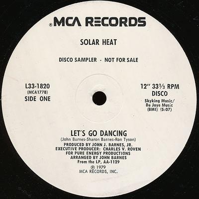 12inch Record SOLAR HEAT - Let's Go Dancing L331820 MCA Records 1979 US Soul/Funk Used