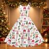 Women's Halloween Print Off-Shoulder Vintage Dress for Halloween Parties