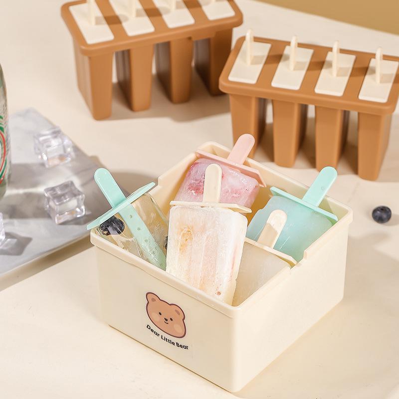Food-Grade Ice Cream Mold with Lid - Homemade Popsicle Maker
