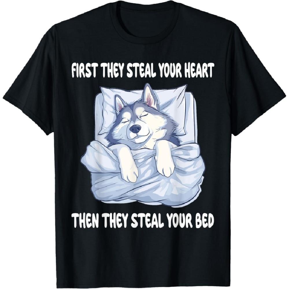 

Alaskan Malamute Sleeping Pajamas Nightgown T-Shirt S