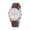 Authorized Dealer Lip Watch 671594 Himalaya 40mm Chronograph Silver White Brown Leather [LIP] Men's [HIMALAYA]