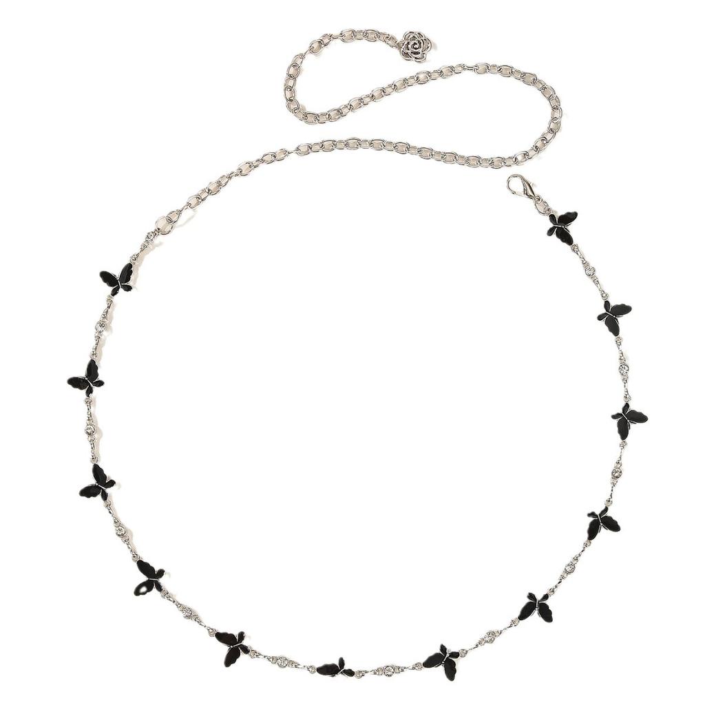 Butterfly Waist Chain Ladies Belt Women'S Decorative Dress Waist With Jk Skirt Pant Chain Slip Skirt