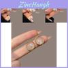 Stylish Oversized Pearl Earrings Imitation Pearls With A Geometric Design
