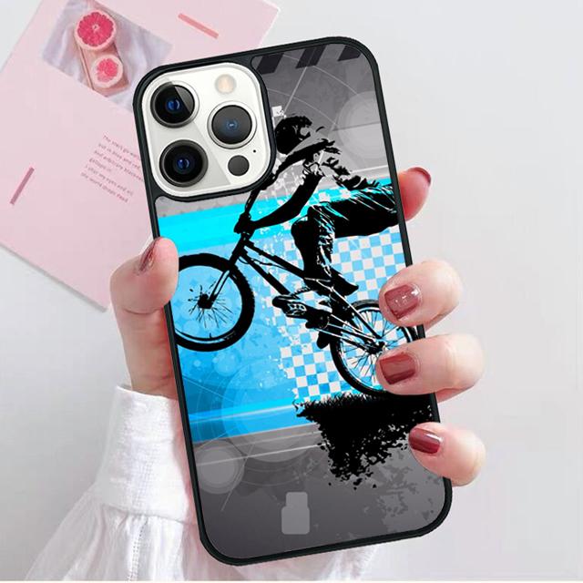 Sports Bike Cycle Coque Shell For iPhone 17 Air 15 16 14 13 12 Pro Max 11 Pro Max Plus Phone Case Cover