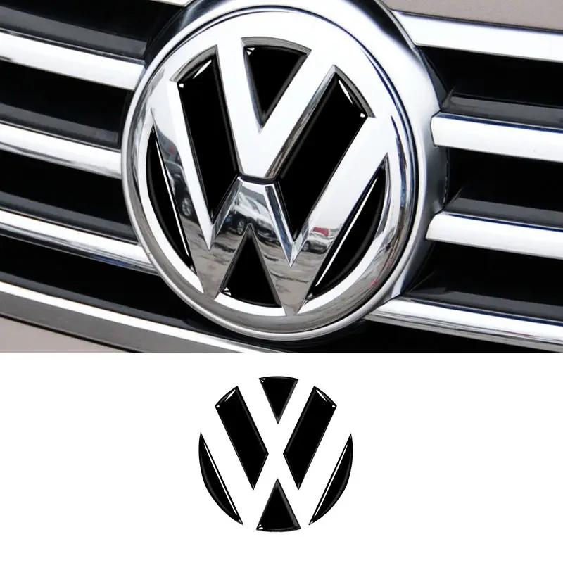 JQTYB1 For VW Volkswagen Jetta MK5 Golf Car Emblem Stickers Suitable for VW Volkswagen CC 2013-2018 Front And Rear Car Emblem Stickers