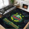 Crystal Velvet Rug Custom Name Text, Soft Non Slip Floor Mat Home DecorRapid Wien FC