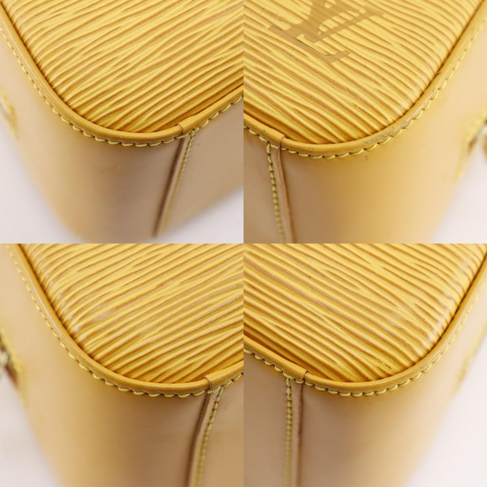 Louis Vuitton Jasmin Handbag M52089 Tassiri Yellow Yellow Epi Leather Women Used