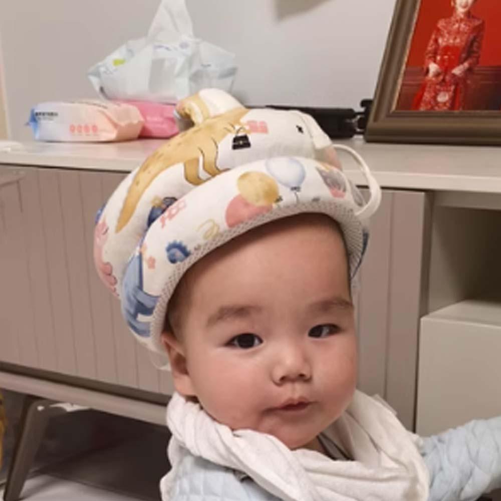 

Soft Baby Safety Helmet Cotton Baby Head Protection Infant Walk Crash Cap Training Protection Style 1
