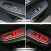 Car Window Lift Trim Switch Panel Accessories Trim for Dodge Charger 2011-20 Red