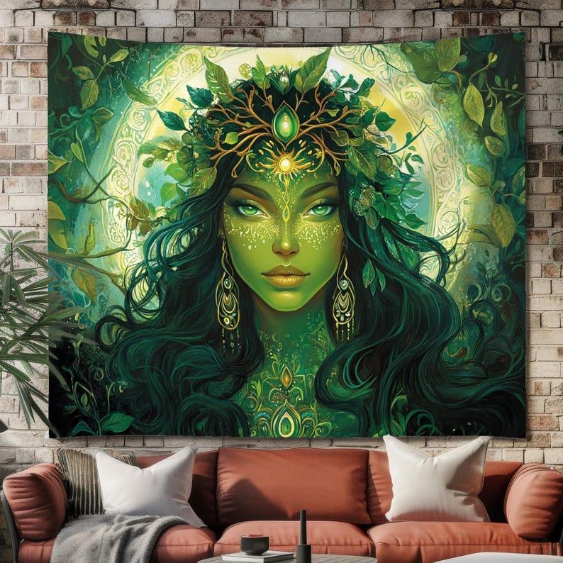 Earth Goddess tapestry 75x100 чёрный