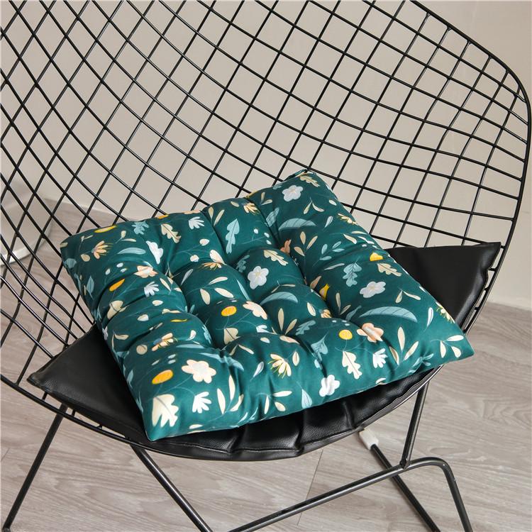 Thickened Printed Chair Seat Pad for Office, Student, or Dining Chairs