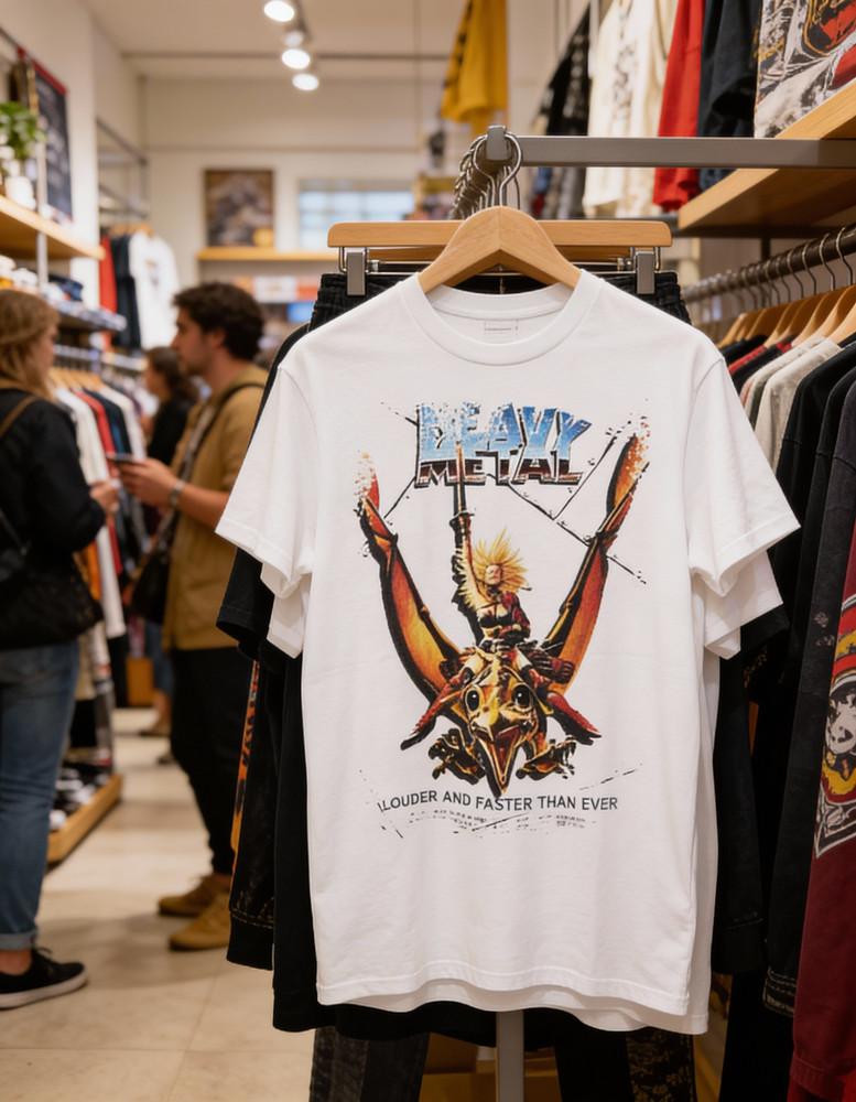 Heavy Metal Movie Poster Inspired Unisex White TShirt Unisex T-Shirt XL