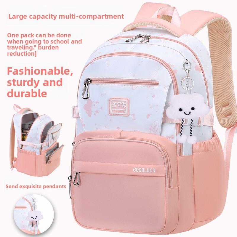 School Pendant Clouds Backpack Middle School Breathable Fabric Commuting Travel