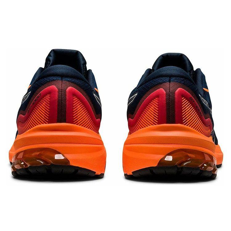 Asics Men's GT-1000 11 French Blue Shocking Orange Running Shoes 1011B354-401