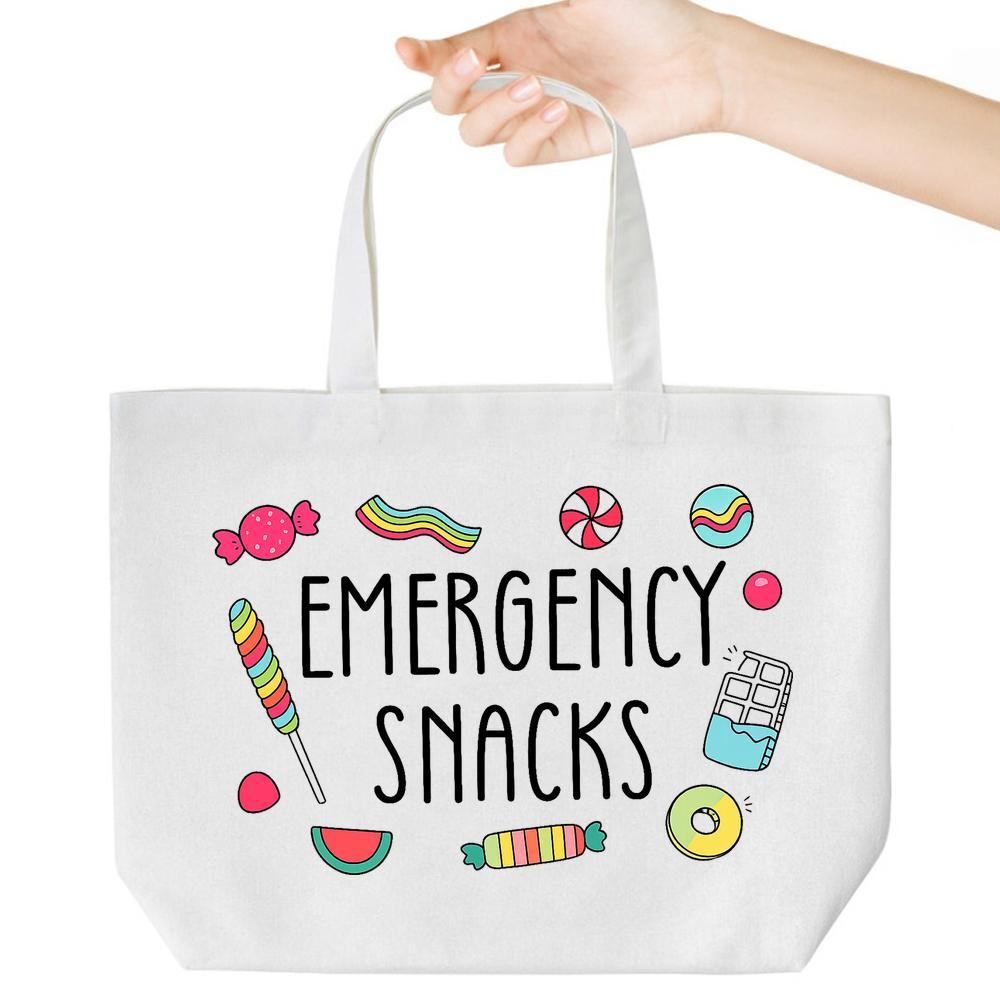Emergency Snack Tote Bag Trendy spacious for trips gifts daily use Stay snack-ready anywhere 4170₽