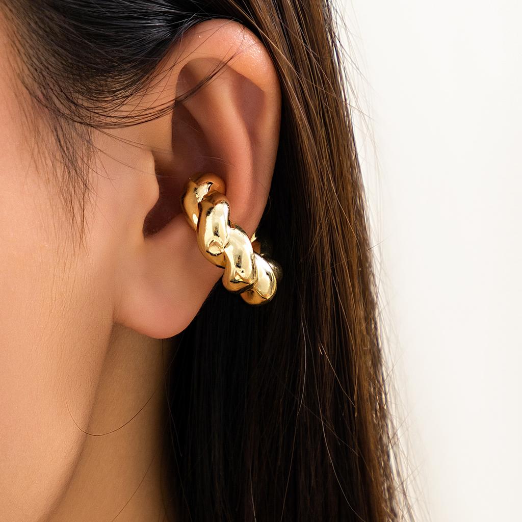Vintage CCB Kleine Runde C-förmige Ohrclips Ohne Piercing Knorpelohrring für Damen Ohr Manschetten 2026 Neuer Trend Schmuck Großhandel