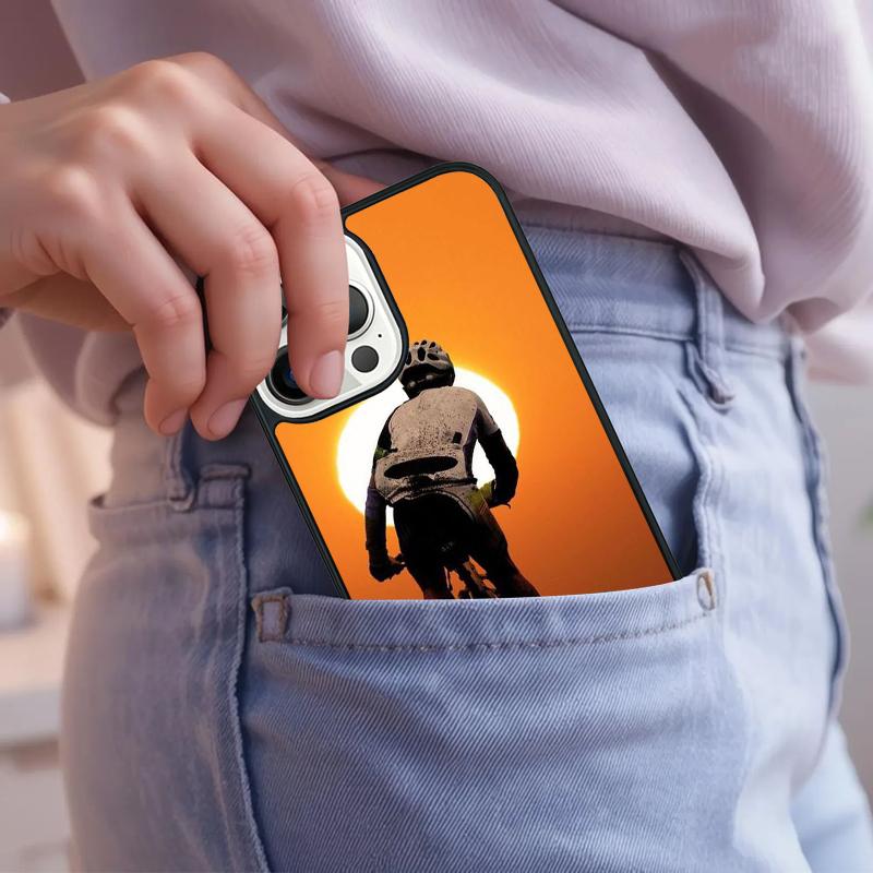 Downhill Mountain Biking Phone Case For iPhone 17 Air 15 16e 14 13 Pro Max Coque 12 11 Pro Max PLUS cover