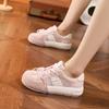 Leather mesh breathable German training shoes women's 2025 spring and summer new thick-soled non-slip fashion Forrest Gump versatile casual board shoe
