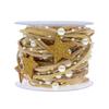 2/5m Pearl Bead Chain Christmas Ribbon with Snowflake and Star Decorations – Ideal for Christmas Tree Weddings and DIY Crafts