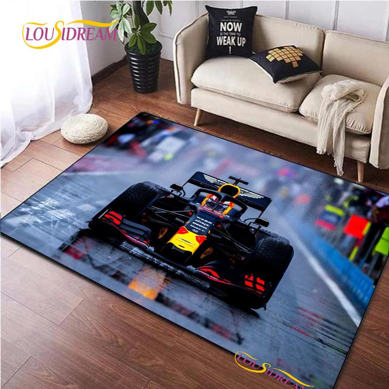 Racing Car Pattern Rug for Bedroom Living Room Carpet for Kitchen Floor Mats Home Decor Alfombra Kid Play Non-Slip Floor Pad Rug