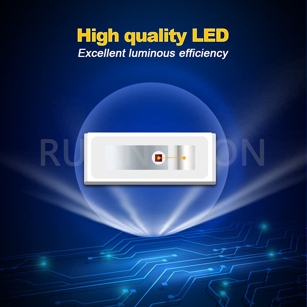 Ruiandsion 2pcs T10 X 31mm LED Room Lamp with Built-in