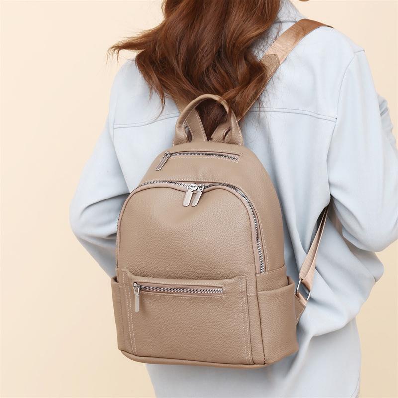 Backpack Women's New Korean Version Large Capacity Women's Backpack Fashionable and Versatile Student Bag Women's Bag Trend