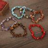 Armband aus Natursteinperlen, Chip-Schmuck, Amethyst, Aquamarin, Armband, Armreifen
