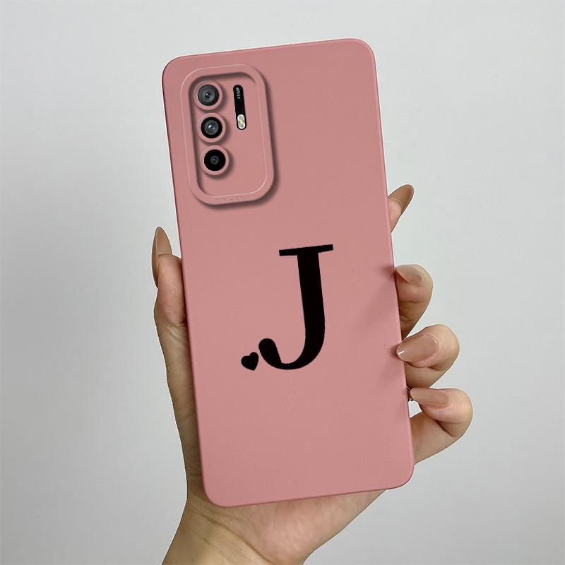 For oppo A94 5G Case OPPO Reno5z Reno 5z F19 Pro Plus Cute Letters Square Phone Case CPH2211 CPH2211 Shockproof Back Cover case