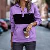 2025 New Women's Casual Hooded Long-sleeved Pullover Regular Multi-color Sweatshirt