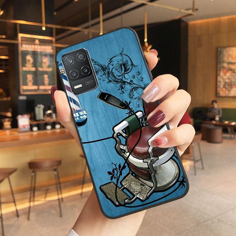 Funda Funny Letter Barber Shop Hair Phone Cover For Oppo Realme 8Pro 6PRO 6i 7pro 9i 9pro C11 C21Y C21 C25Y C25S C3 Q3S XT Cases