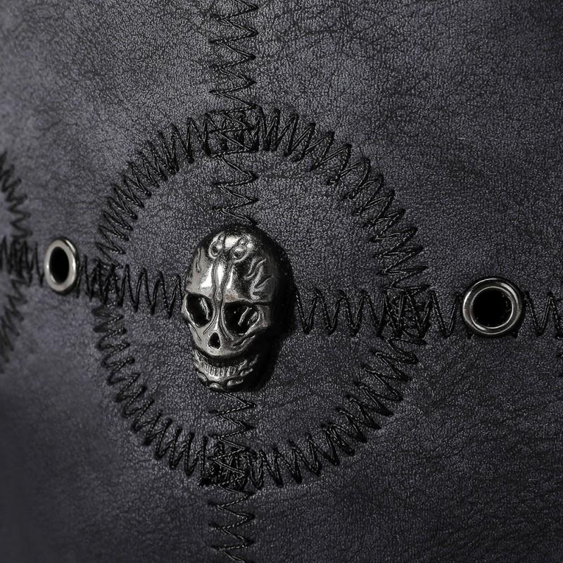 Steampunk Plague Doctor Hat Unisex Adult Cosplay Top Flat Crown Short Brim Festival Costume Accessory