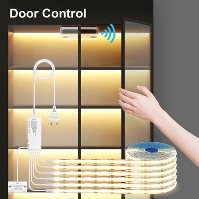 12V COB LED-Lichtleiste Smart Doppeltür-Sensorschalter Schrankbeleuchtung für Ihre Raumbeleuchtung Dupont LED-Band Tür offen Licht-AN