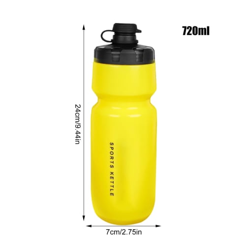 Cycling Water Bottle - Insulated Bicycle Water Bottle | 720ml Squeeze Water Bottle, Mountain Bike Water Bottle, Small Water Bottle Storage Container,