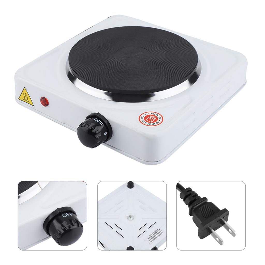 Energy Saving Safe Electric Stove Make Tea Coffee Milk Household 1000W (, White)