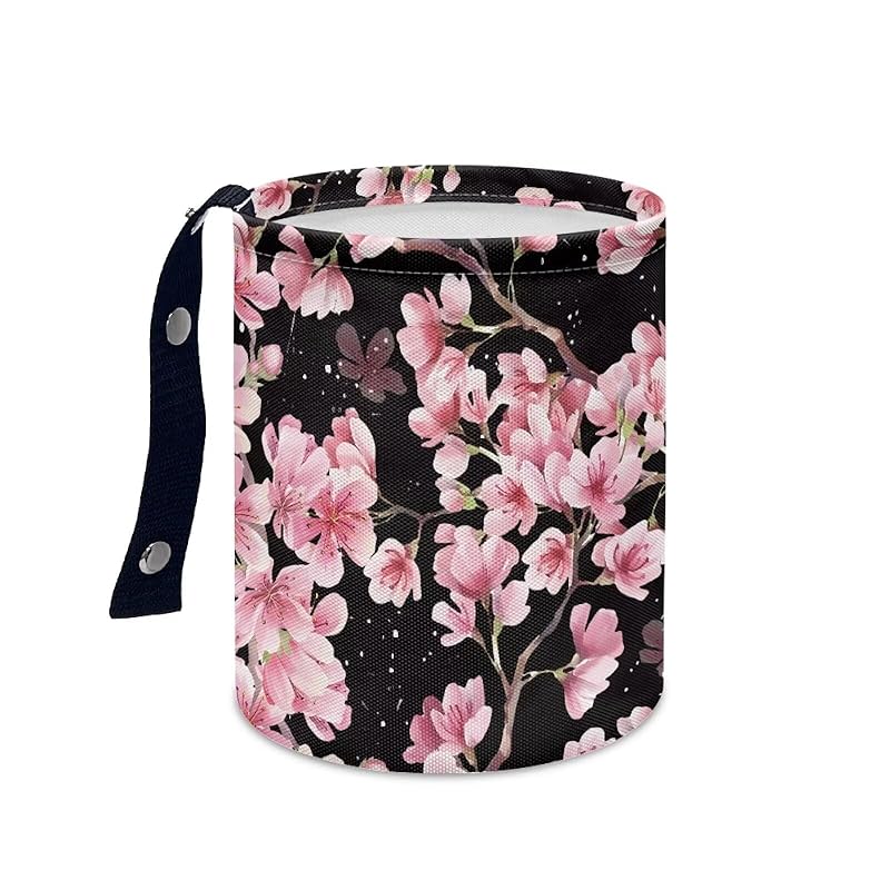 Daisy Cute Collapsible Portable Trash Can for Car Front Seat, Back Seat, Floor, Headrest Rubbish Bin