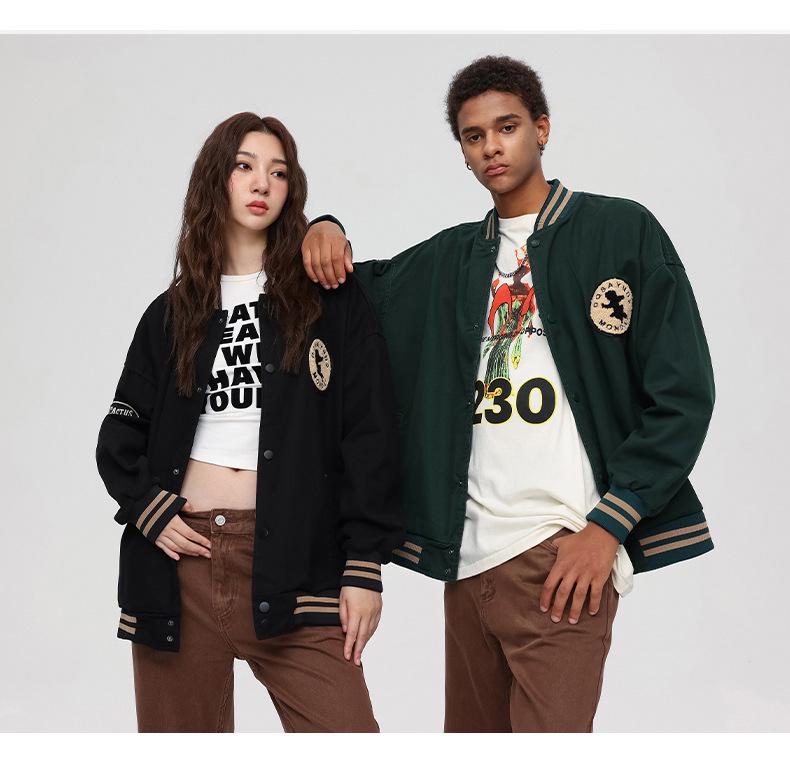 LEE Herren College-Stil Baseballjacke, Trendiger Lockere Passform, Große Größen, 2025 Neuankunft